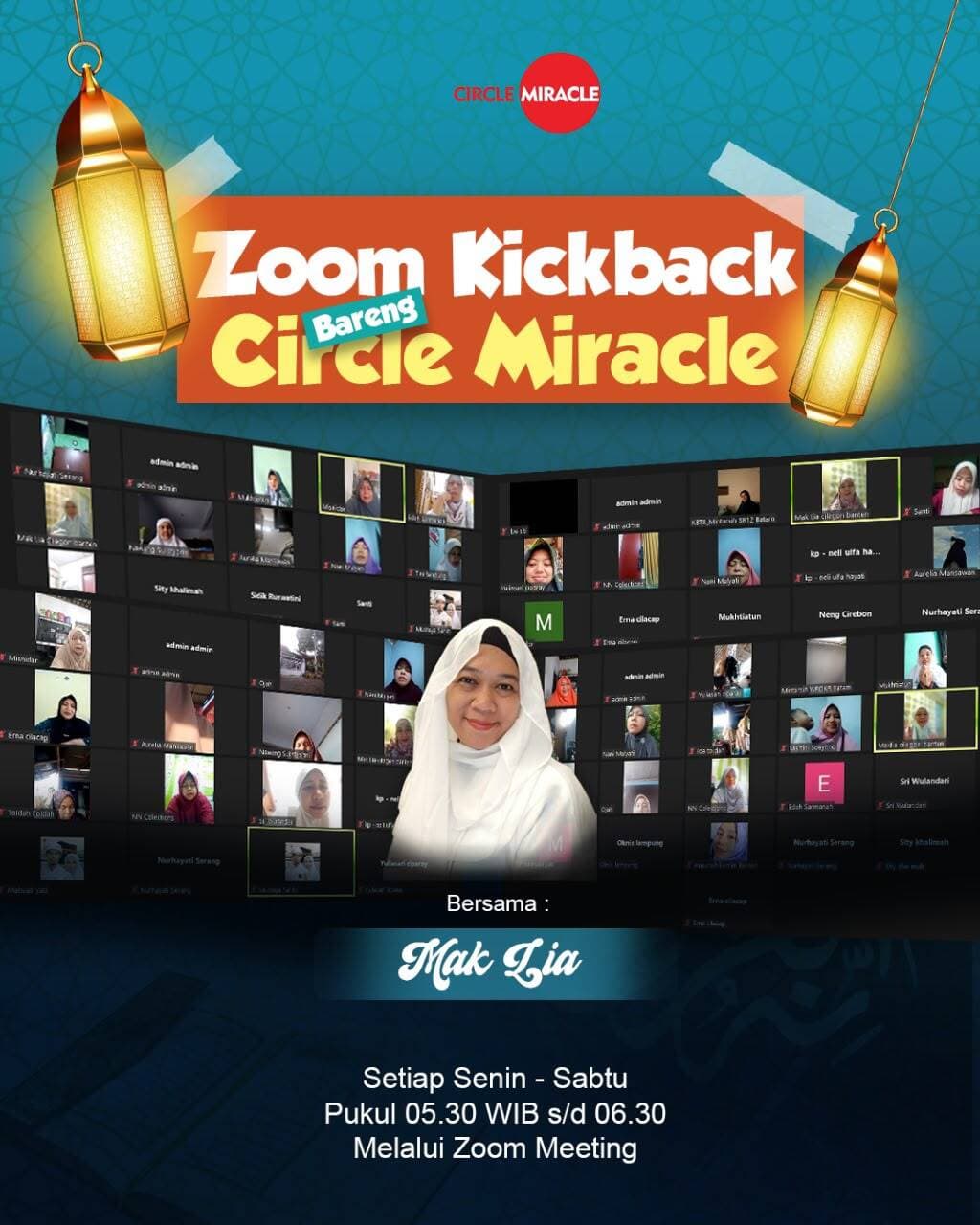 Poster Zoom Kickback Bareng Circle Miracle